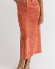 Le Lis Corduroy Maxi Skirt - Online Only