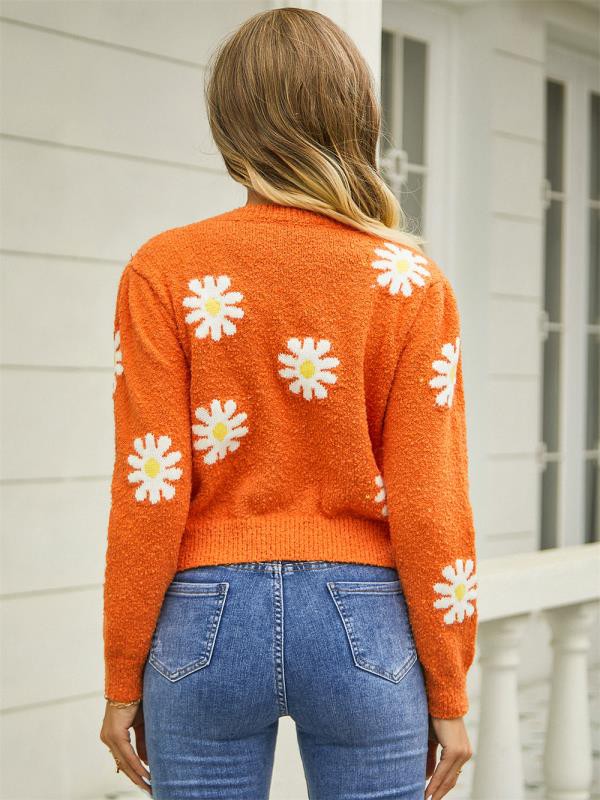Miss Sparkling Flower Sweater
