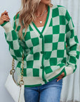 Checkered Cardigan