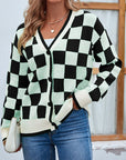 Checkered Cardigan