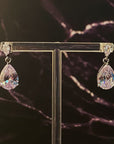 Crystal Clear Teardrop Earrings