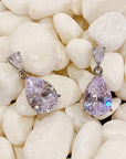 Crystal Clear Teardrop Earrings