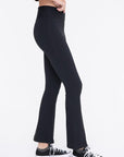 Mono B BRONZE - Ribbed Flare High-Waist Leggings