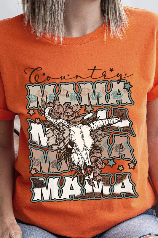 Country Mama Bull Graphic Tee - Online Only