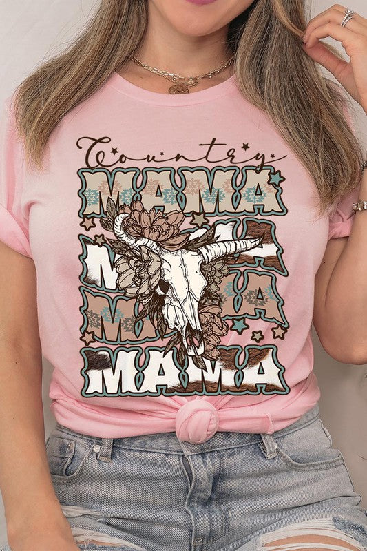 Country Mama Bull Graphic Tee - Online Only