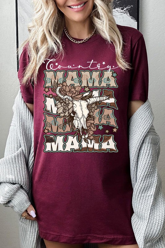 Country Mama Bull Graphic Tee - Online Only