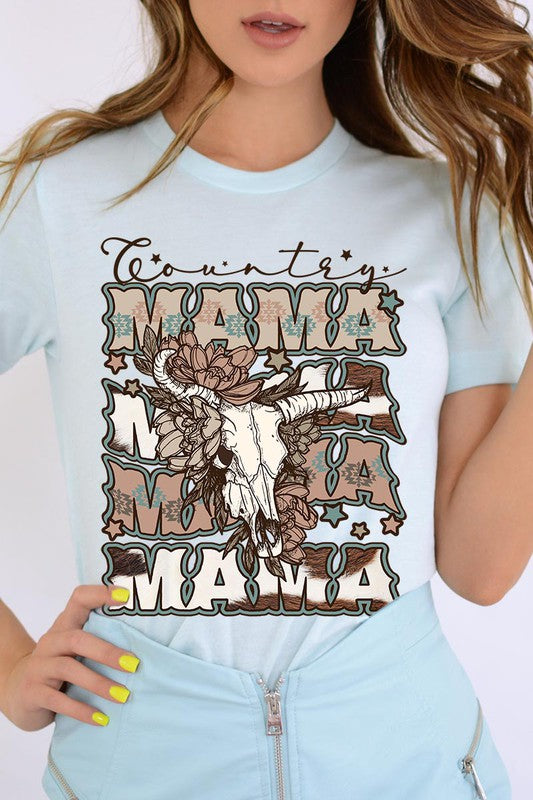 Country Mama Bull Graphic Tee - Online Only