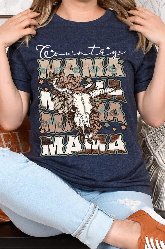 Country Mama Bull Graphic Tee - Online Only