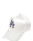 Rhinestone LA Charm Sparkle Baseball Cap