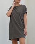 Fabina Cotton Slub T-Shirt Dress