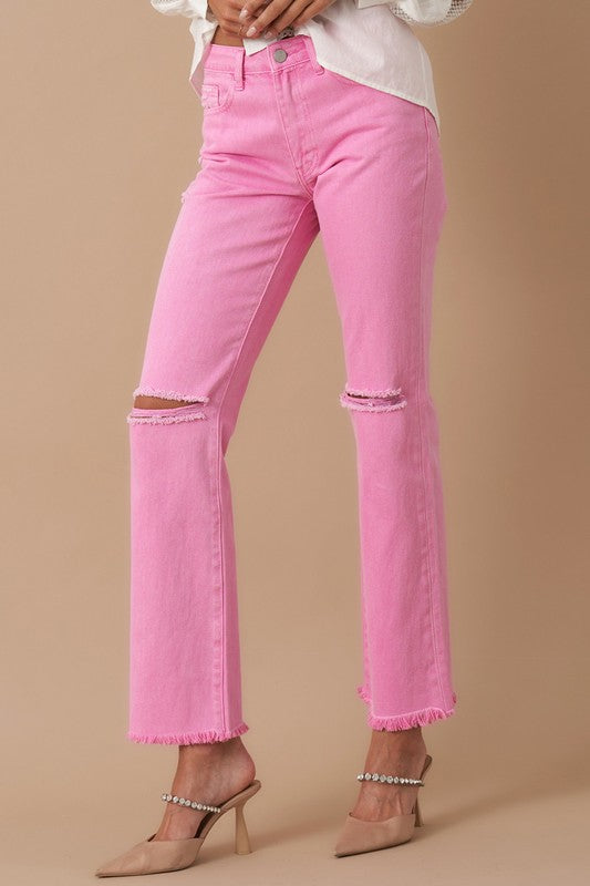 Insane Gene High Rise Slim Straight Jeans