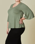 Fabina Bamboo Miss Day Curvy Top