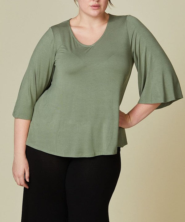 Fabina Bamboo Miss Day Curvy Top