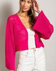 Eesome Eyelet Knit Cardigan - Online Only