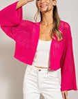 Eesome Eyelet Knit Cardigan - Online Only