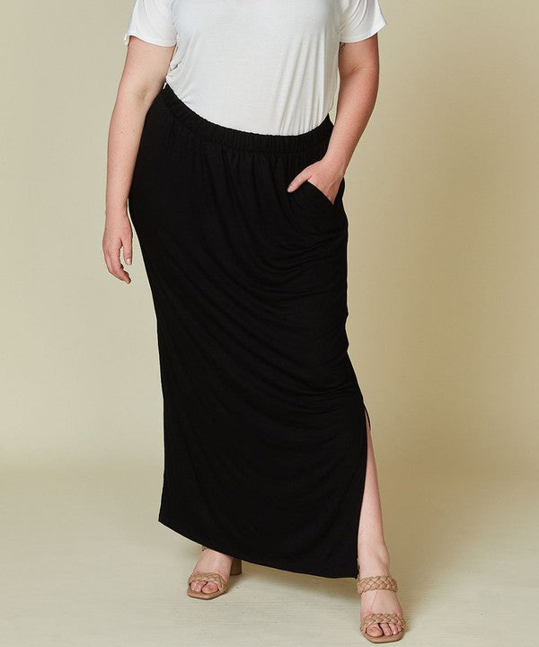 Fabina Bamboo Classic Skirt Curvy Sized