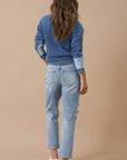 Insane Gene Rolled Up Boyfriend Jeans