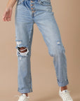 Insane Gene Rolled Up Boyfriend Jeans