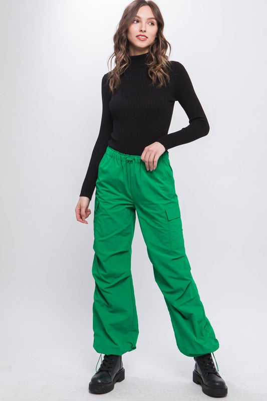 Love Tree Loose Fit Parachute Cargo Pants