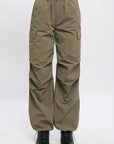 Love Tree Loose Fit Parachute Cargo Pants