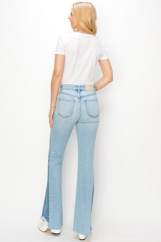 Artemis Vintage High Rise Boot Cut Panel Jeans