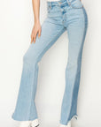 Artemis Vintage High Rise Boot Cut Panel Jeans