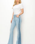 Artemis Vintage High Rise Boot Cut Panel Jeans