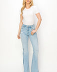 Artemis Vintage High Rise Boot Cut Panel Jeans