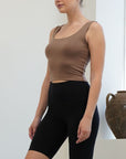 Fabina Bamboo Double Layer Crop Tank