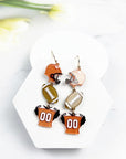 Sports Ball Uniform Acrylic Drop Hook Earrings - Online Only