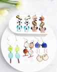 Sports Ball Uniform Acrylic Drop Hook Earrings - Online Only