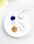 Sports Ball Uniform Acrylic Drop Hook Earrings - Online Only