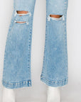 Artemis Vintage 90's Vintage Stretch Wide Jeans Exposed Button Detail