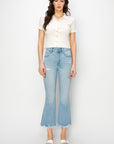 Artemis Vintage High Rise Crop Flare Jeans