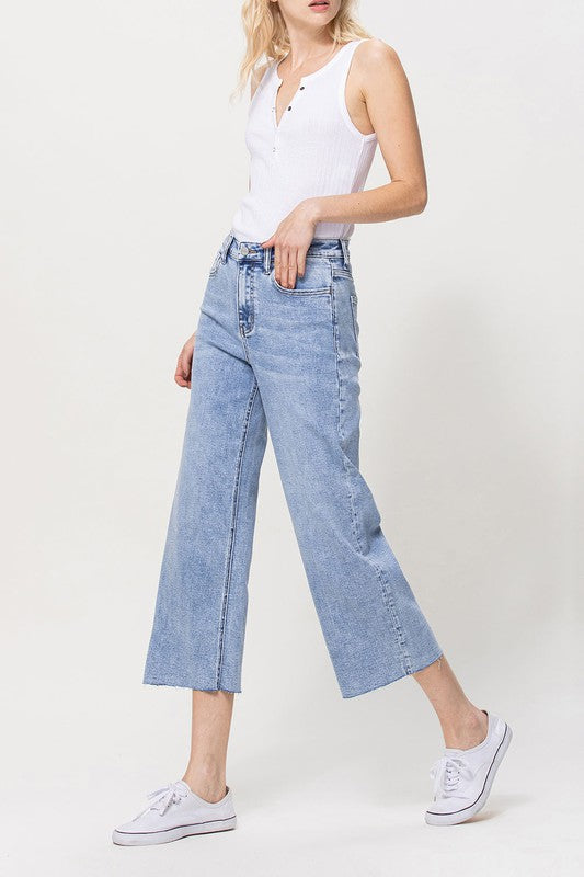 Vervet by Flying Monkey Super High Rise Crop Wide Leg - Online Only