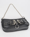 Vegan Leather Convertible Studded Shoulder Bag