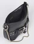 Vegan Leather Convertible Studded Shoulder Bag