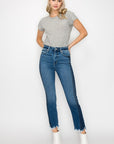 Artemis Vintage High Rise Slim Straight Jeans