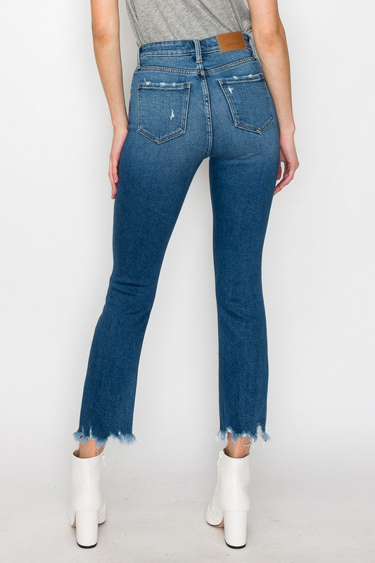 Artemis Vintage Plus Size High Rise Slim Straight Jeans