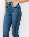 Artemis Vintage Plus Size High Rise Slim Straight Jeans