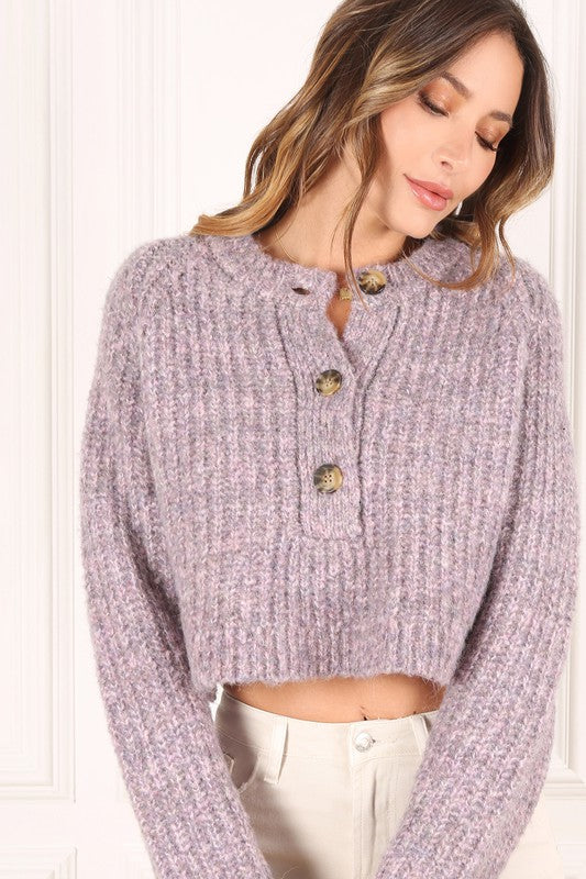 Lilou Melange Multicolor Sweater Top