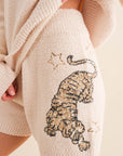 Blue B Cozy Soft Knitted Tiger Star Lounge Set