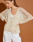 Mustard Seed Hollow Detail Cardigan - Online Only