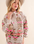 Blue B Exclusive Aztec Western Pullover