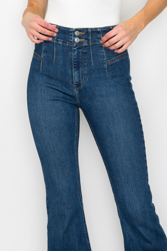 Artemis Vintage High Rise Modern Flare Jeans