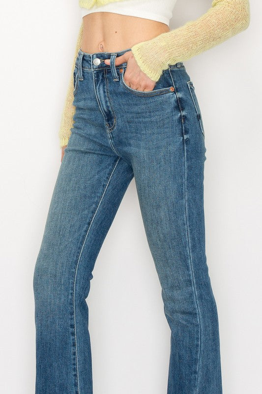 Artemis Vintage High Rise Boot Cut Jeans