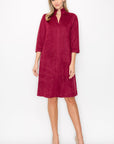 Aiden Stretch Suede Dress