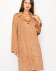 Aria Stretch Suede Dress