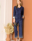 Allure Suede Pant with Pearls