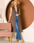 Ana Stretch Suede Vest